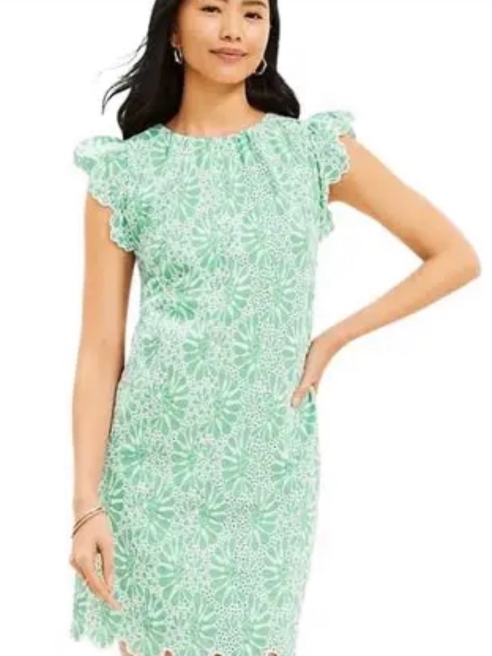 Loft eyelet dress like new size 16 tall